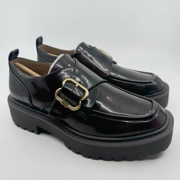 Sam Edelman Lora Flat Slip On Platform Loafers Lug Heel Espresso Womens Size US6 - Picture 2 of 11